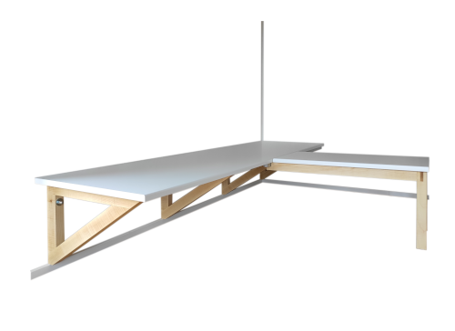 Bank mit variablem Beitisch mdf