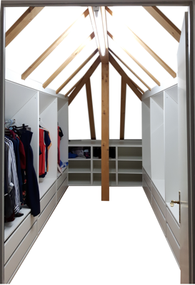 begehbarer Schrank mdf