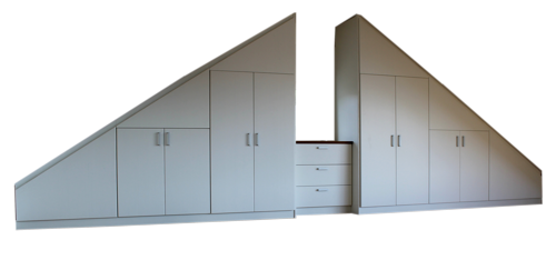 Giebelschrank mdf, weiss