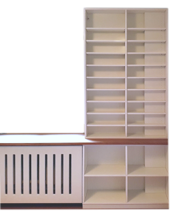 Regal, Heizungsverkleidung, Fensterbank mdf | Eiche