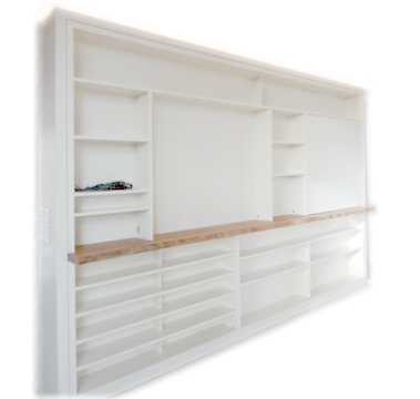 Einbauschrank mdf, Nussbaum