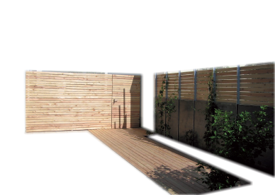 Terrassengestaltung Douglasie 240 * 280 cm
