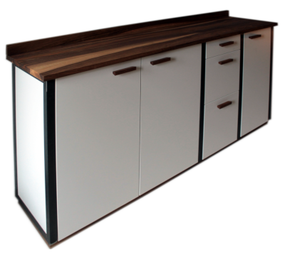 Küchenschrank Arbeitsplatte Nussbaum / mdf